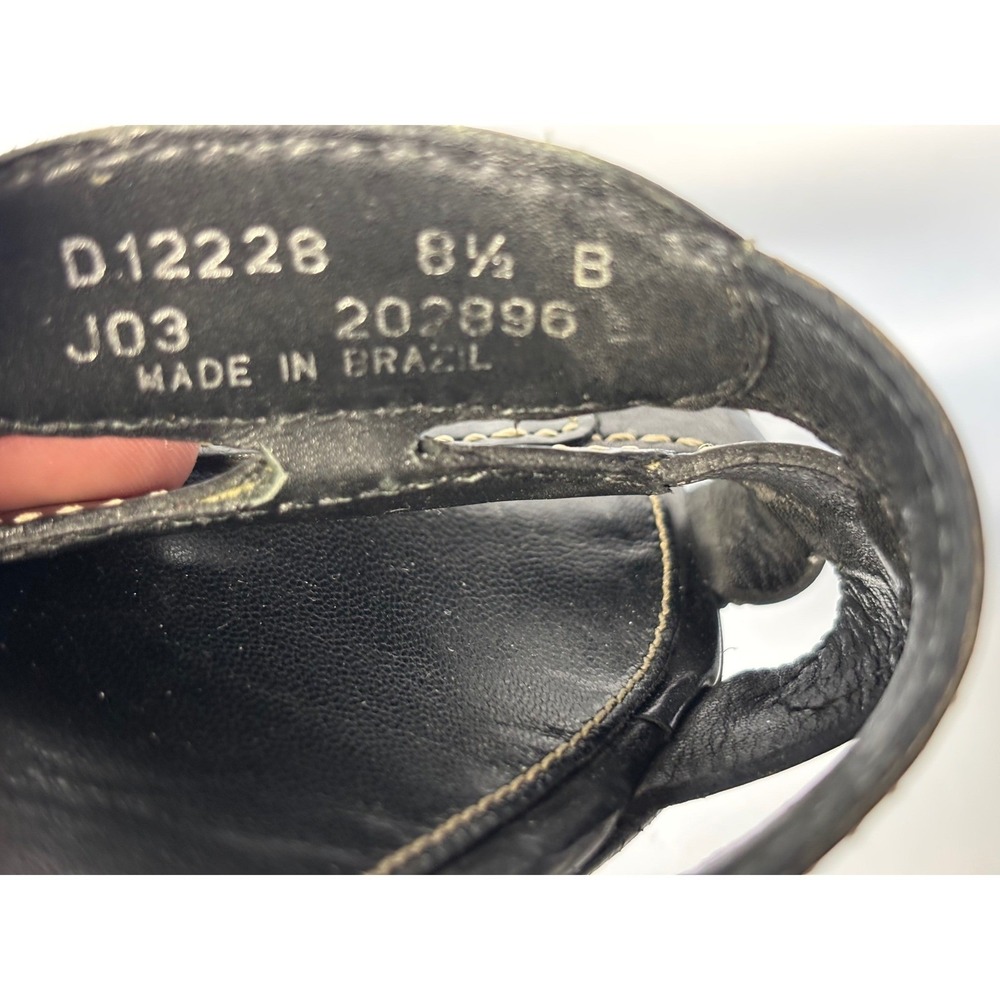 Cole Haan Resort Sandals Women 8.5 B Black Leather Block Heel Slide Minimalist - Picture 6 of 7